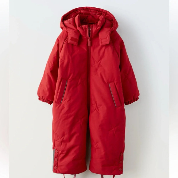 ZARA WATER REPELLENT AND WIND PROTECTION PADDED SNOW SUIT SKI COAT - Picture 2 of 8